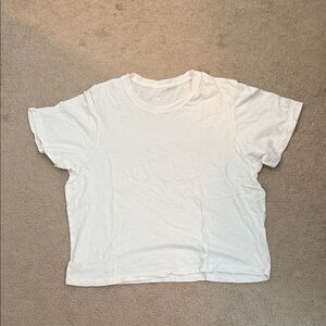 Set active XL cream/white tee